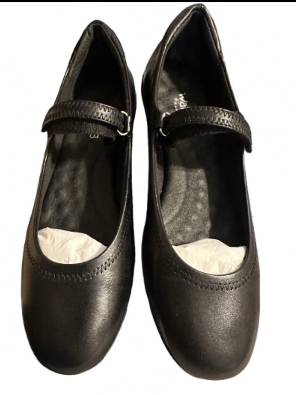 Walking Cradles Black Mary Jane Shoes 8.5 NARROW - Picture 2 of 6